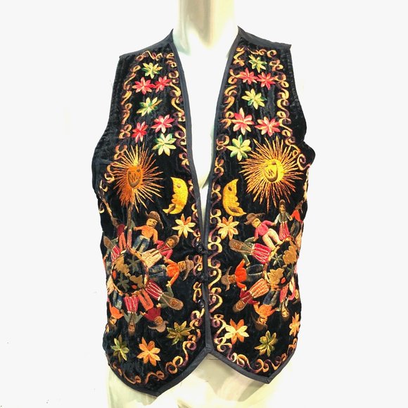 Ruth Y Nohemi Guatemala Indigenous Native Craft Embroidered Vest - Picture 1 of 10